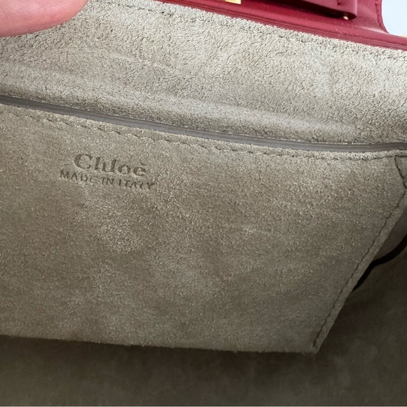 CHLOE *NEW* Drew Red Bag with Gold hardware & Dust Cover in Excellent Condition - Picture 16 of 17
